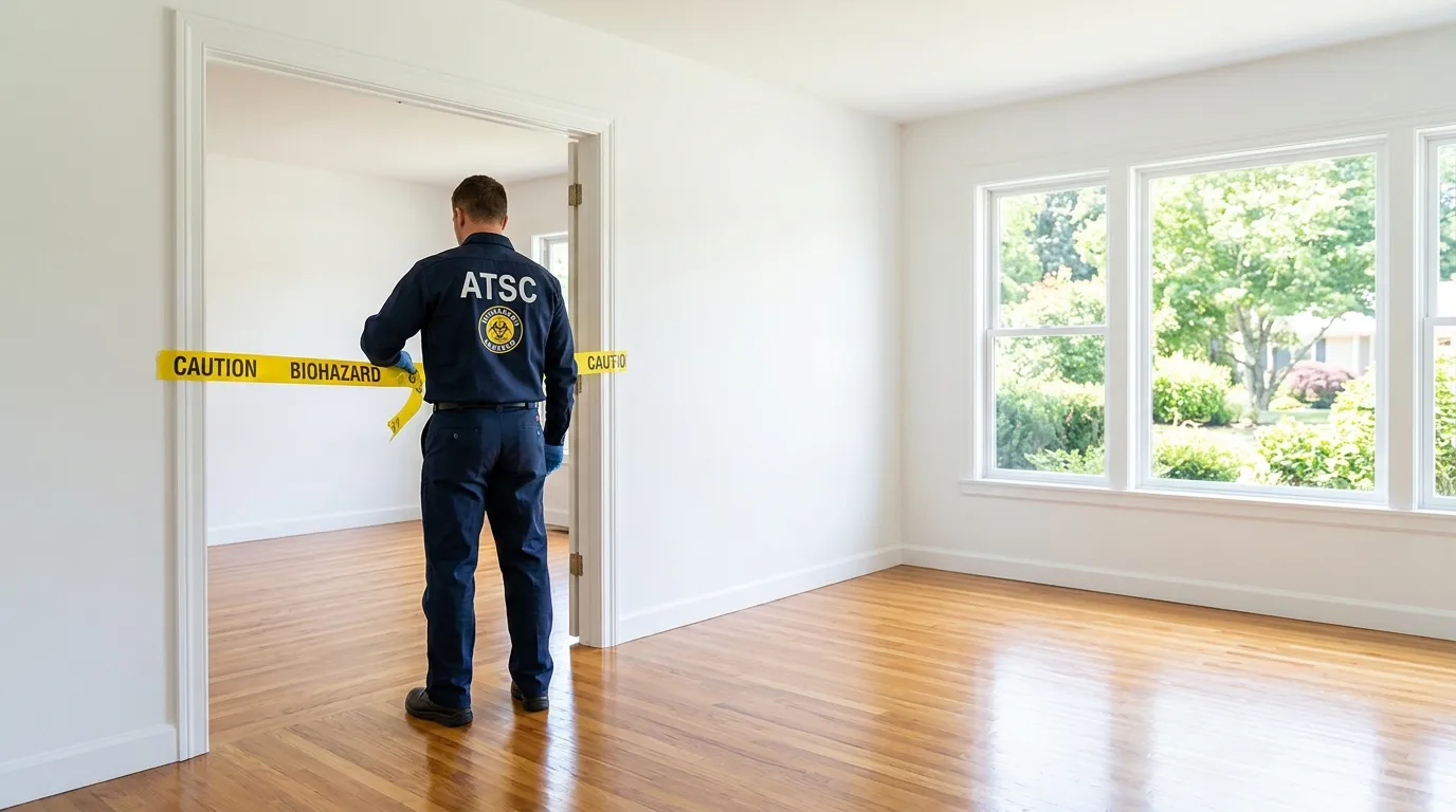 Certified biohazard cleanup crew performing Decomposition Cleanup in Aliso Viejo