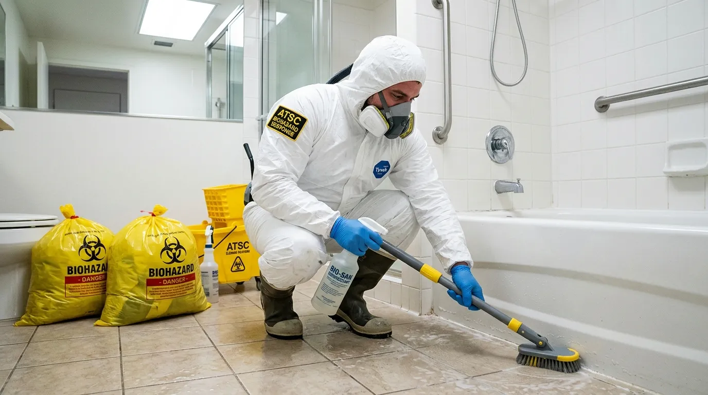 Decontamination equipment deployed for Blood Cleanup in Aliso Viejo